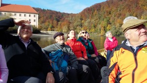 Pilgerwanderung der VIA NOVA Pilgerwegbegleiter-/innen, Fahrt mit der Zille Kloster Weltenburg