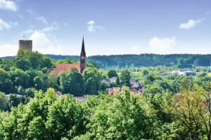 Blick auf den Kurort Bad Abbach